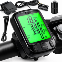 LICZNIK ROWEROWY PODŚWIETLANY LCD WODOODPORNY TERMOMETR NA ROWER 28 FUNKCJI