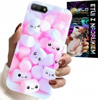 ETUI DO HUAWEI Y6 2018 - WZÓR W SŁODKIE PIANKI, OBUDOWA, PLECKI