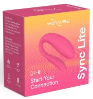 we-vibe sync lite pink - model dla par z aplikacją, smukła konstrukcja