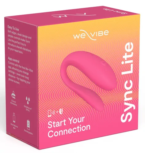we-vibe sync lite pink - model dla par z aplikacją, smukła konstrukcja na Arena.pl