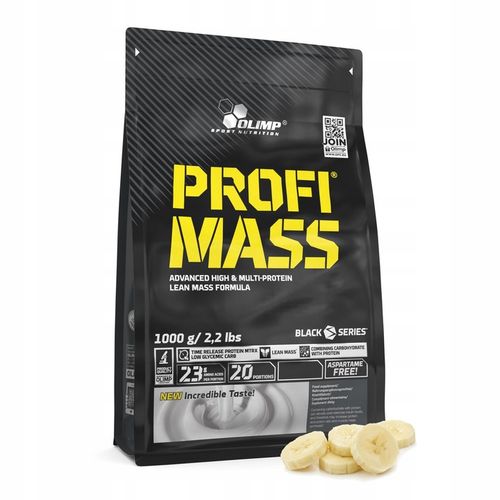 OLIMP PROFI MASS 1kg BIAŁKO WHEY WĘGLOWODANY WPC BULK WITAMINY na Arena.pl