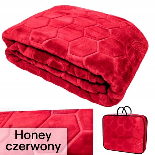 GRUBY KOC AKRYLOWY NARZUTA NA ŁÓŻKO NA KANAPE NAROŻNIK CIEPŁY PLED WALIZKA na Arena.pl