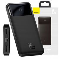 BASEUS SZYBKI POWER BANK Bipow 10000mAh 15W PD QC MOCNY POWERBANK + KABEL