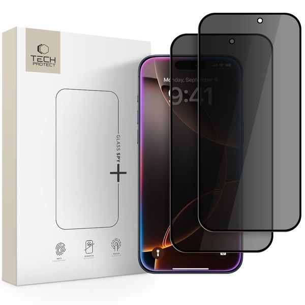 Szkło Prywatyzujące Tech-Protect do Apple iPhone 16 Pro Max   17 Pro Max zdjęcie 1