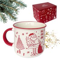 świąteczny kubek ceramiczny 350 ml + pudełko na prezent kb14