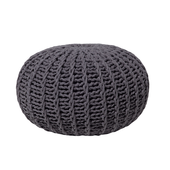 Puf 50 x 35 cm szary CONRAD II