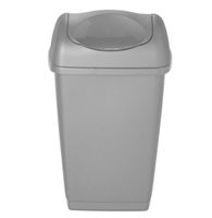 KOSZ ŚMIECI RIFF POKRYWĄ 20 L SZARY BIUROWY