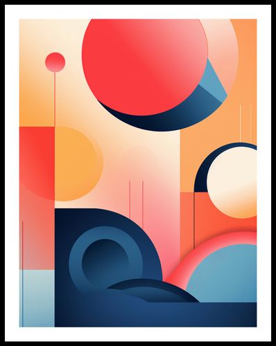 Plakat 50x65cm Geometryczne Marzenia na Arena.pl