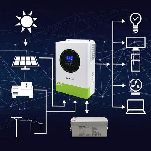 QOLTEC INWERTER SOLARNY 6200W 48V BMS MPPT WIFI OFF-GRID zdjęcie 7