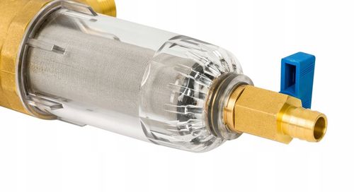 Filtr mosiężny mechaniczny z płukaniem Diamond 3/4 śrubunki manometr klucz na Arena.pl