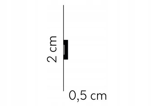 Listwa ścienna gładka sztukateria 2cm Mardom MD012 na Arena.pl