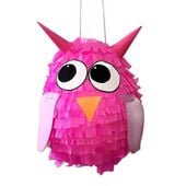 piniata sówka różowa urodziny party kinderbal
