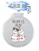 LUSTERKO kieszonkowe na WALENTYNKI prezent personalizowany różne wzory