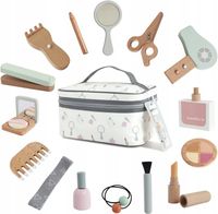Drewniany Zestaw Kosmetyczny Dla Dzieci Nunukids Prostownica Suszarka 17el