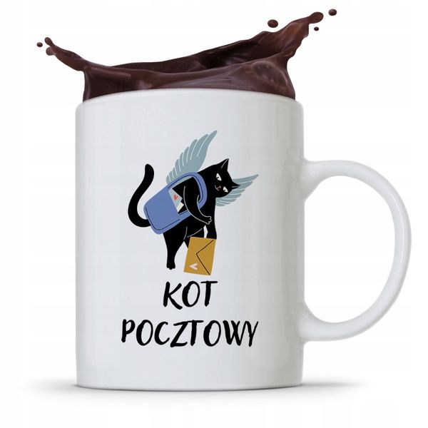 Kubek Prezent Dla Listonosza Kot Pocztowy Z Nadrukiem Ze Zdjęciem zdjęcie 1