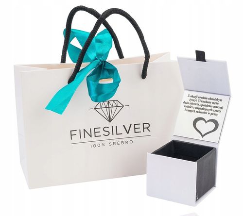 Kolczyki Srebrne wiszące Rodowane SREBRO PRÓBA 925 GRAWER na WALENTYNKI na Arena.pl