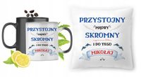 Dla Mikołaja Zestaw Kubek Magiczny + Poduszka Z Nadrukiem Ze Zdjęciem