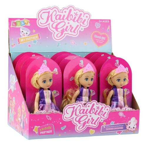 Mini Laleczka Księżniczka Korona Zdobiona Sukienka 17cm Mix na Arena.pl