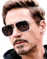 Okulary Męskie Przeciwsłoneczne Pilotki Kwadratowe