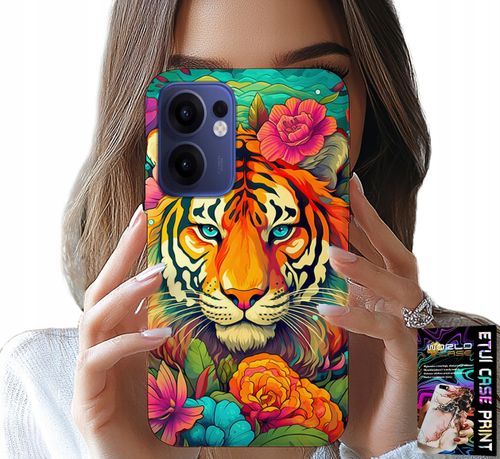 ETUI DO OPPO FIND X5 LITE - ZWIERZĘCE WZORY TYGRYS TYGRYSEK CASE na Arena.pl