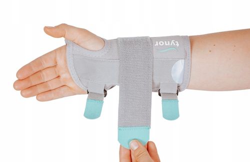 ORTEZA NADGARSTKA STABILIZATOR NA NADGARSTEK OPASKA NA RĘKĘ Z SZYNĄ NA RZEP na Arena.pl