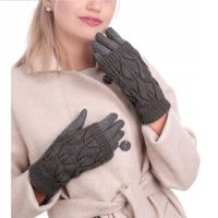 Rękawiczki damskie ocieplane norweskie zimowe