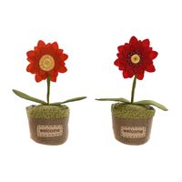 Klips do drzwi Home ESPRIT Poliester Juta 14 x 14 x 33 cm (2 Sztuk)