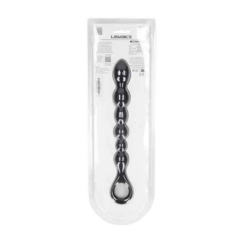Beaded Snake Silicone Anal Probe With Loop - Black na Arena.pl