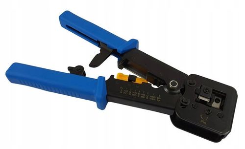 Zaciskarka RJ45 Przelotowa Złącz Wtyków RJ-45 Zaciskacz Złączek RJ 45 11 12 na Arena.pl