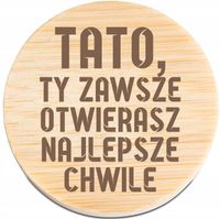 OTWIERACZ do piwa DREWNIANY personalizacja grawer prezent dla taty