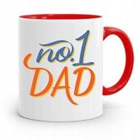 Kubek Czerwony Dla Taty Ojca No 1 Dad Prezent Z Nadrukiem Ze Zdjęciem