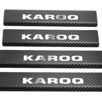 Listwa progowa SKODA KAROQ Stal nierdzewna 304 carbon 4szt