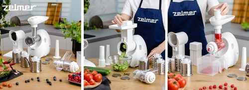 MASZYNKA DO MIELENIA MIĘSA ZELMER SZATKOWNICA WYCISKARKA WOLNOOBROTOWA na Arena.pl