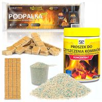 ŚRODEK DO CZYSZCZENIA KOMINA PIECA PROSZEK DO USUWANIA SADZY SMOŁY HANSA 1K