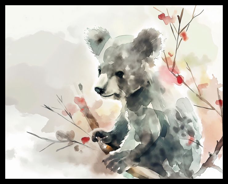 Plakat 50x40cm Akwarelowa Koala zdjęcie 2