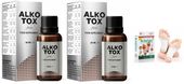 2 x ALKOTOX Forte 30 ML + GRATIS, ORYGINALNY Z LUKRECJĄ I KUDZU alko