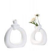 Wazon ceramiczny biały 2 szt