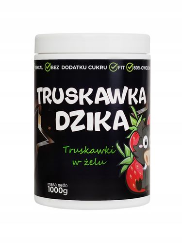 Frużelina FIT Truskawka | Dżem bez Cukru Keto 80% PUSZKA XXL 1.1kg na Arena.pl