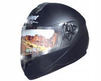KASK MOTOCYKLOWY SZCZĘKOWY ZAMKNIĘTY SKUTER QUAD BUGGY GOKART CZARNY MAT XL