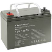 Qoltec  Akumulator AGM 12V 36Ah max.540A 10,3 kg