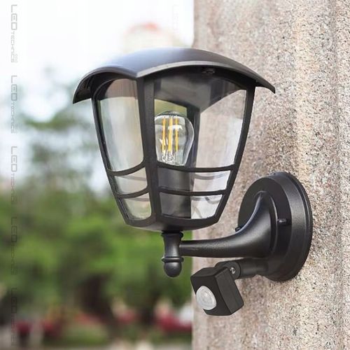 Lampa elewacyjna ogrodowa kinkiet zewnętrzny CZUJNIK RUCHU ZMIERZCHU na Arena.pl