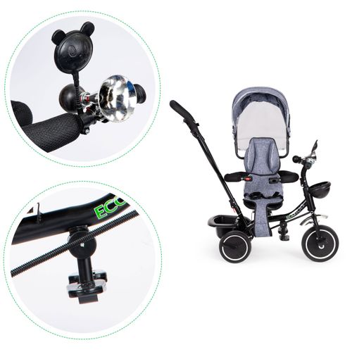 Rowerek trójkołowy z obracanym siedzeniem daszek na Arena.pl