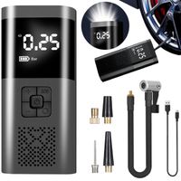 akumulatorowa pompka elektryczna mini kompresor samochodowy flashlight sos