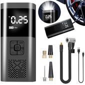 akumulatorowa pompka elektryczna mini kompresor samochodowy flashlight sos