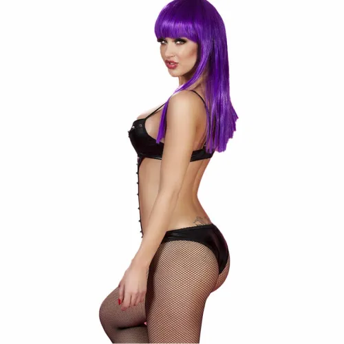 chilirose cr 3573 body czarny l/xl z ozdobnymi ćwiekami na Arena.pl