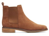 Clarks Botki damskie - Clarkdale Arlo - rozmiar 36 - Brązowe zamszowe skóra