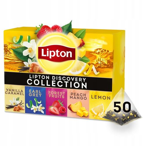 Herbata czarna Lipton Discovery Collection Variety Pack 50 piramidek na Arena.pl