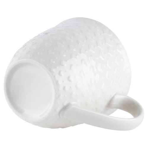 Duży Kubek Ceramiczny do Picia Napojów Kawy Herbaty Ziół Biały 580 ml na Arena.pl