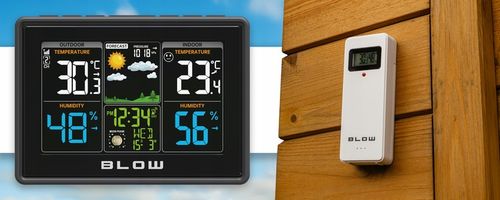 STACJA POGODY BEZPRZEWODOWA POGODOWA METEO TERMOMETR HIGROMETR na Arena.pl