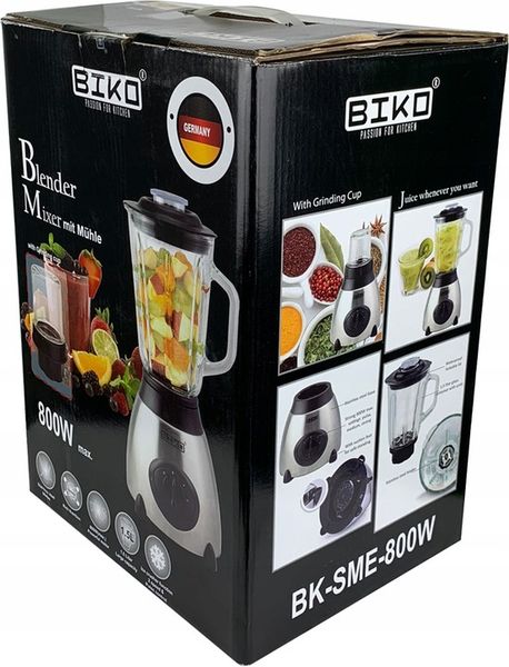 BLENDER KIELICHOWY SZKLANY DO KOKTAJLI DUŻA MOC 800W MŁYNEK DO KAWY 2W1 zdjęcie 4